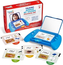 hand2mind Talking Mirror My Sounds Phonemic Awareness  Speech Therapy Game Set