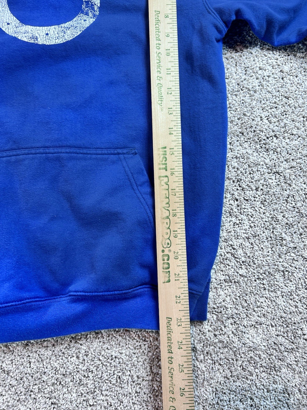 Indianapolis Colts Reebok NFL Youth Large Blue Hooded Sweatshirt thumbnail 3