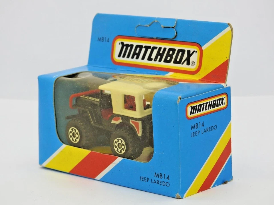 MATCHBOX MACAU 1983 MB14 JEEP LAREDO MINT IN SCATOLA AZZURRA M DI TIPO - Immagine 3 di 4