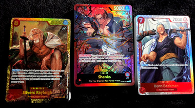One Piece Tcg Red Shanks Deck , Silver Rayleigh, Benn Beckman Ready! Complete!