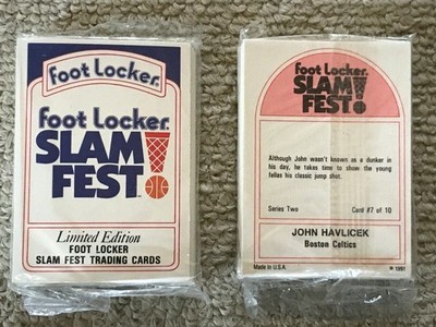 1991 Foot Locker Slam Fest SERIES 1,2, & 3 Complete 30 Card Set SEALED STARS 