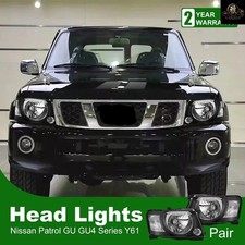 1 Pair Headlight Nissan Patrol Gu4 Gu5 Gu6 Gu7 Gu8 Gu9 Y61 1 Pair Headlight Nissan Patrol Gu4 Gu5 Gu6 Gu7 Gu8 Gu9 Y61