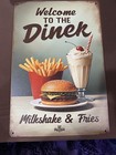 Welcome to The Diner Vintage Sign Metal Tin Sign Wall Decor — photo 1