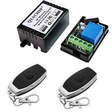 DC 12V 1CH 433Mhz RF Wireless Relay Remote Control Light Momentary Switch Tra...
