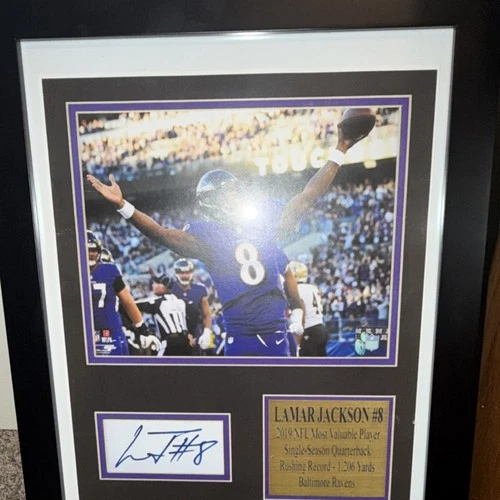Lamar Jackson Baltimore Ravens 2019 NFL MVP Autographed photo No COA
