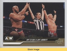 2024 AEW All Elite Wrestling Gold Jay Lethal & Jeff Jarrett Patch Tag READ kr0