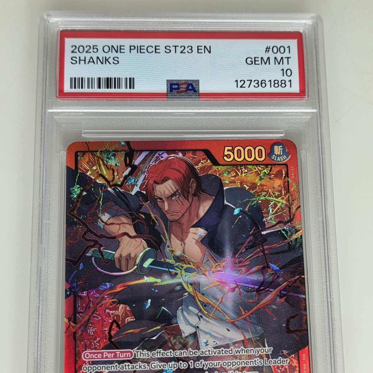 Shanks OP09-001 Alt Art Leader ST23 Starter Deck Foil Holo One