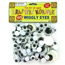 Googly Eyes Wiggly Eyes Over 150 pieces, Self Adhesive, 3 sizes