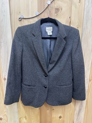 Nordstrom Town Square Wool &  Camel Blazer Women Sz 10 Preppy  Academia 80 s