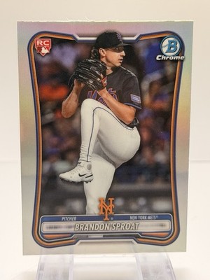 Topps 2026 Bowman Chrome Red Rookie Brandon Sproat #BDC-90 New York Mets