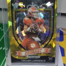 Panini Prizm Crusade Trevor Lawrence #161 Gold Ice Prizm Rookie