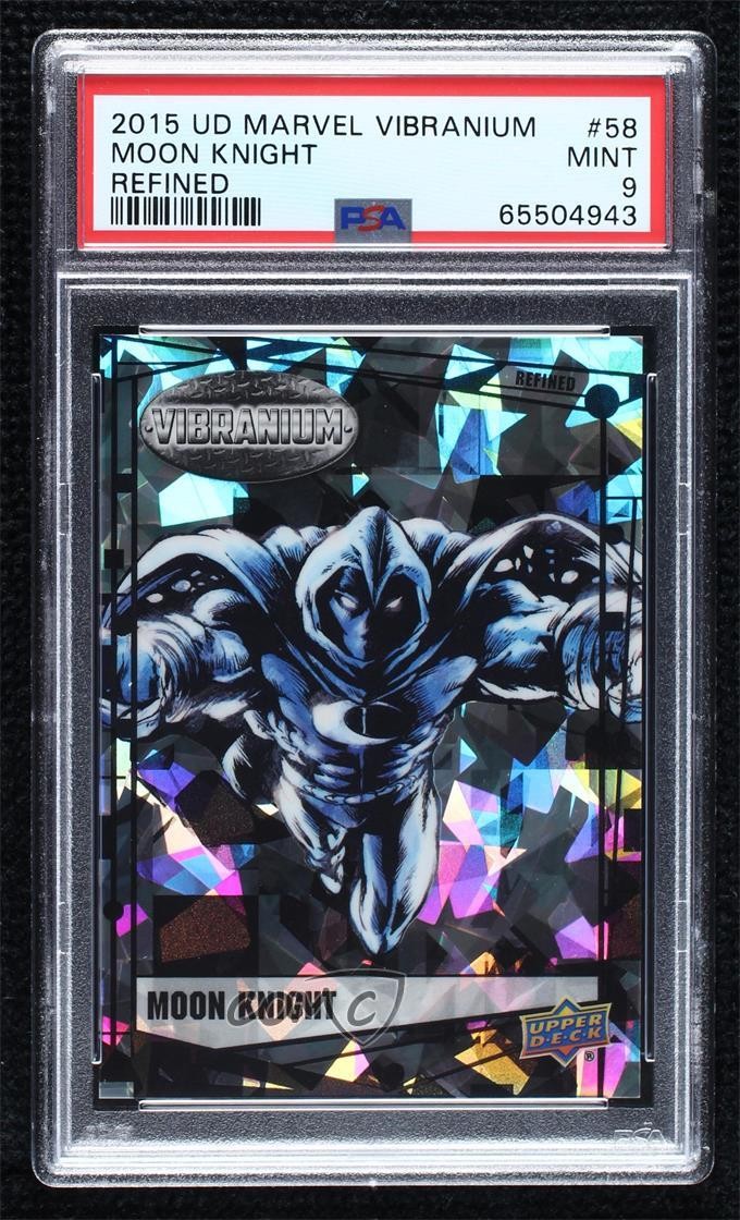 2015 Upper Deck Marvel Vibranium Refined 81/99 Moon Knight #58 PSA 9 MINT 2k3