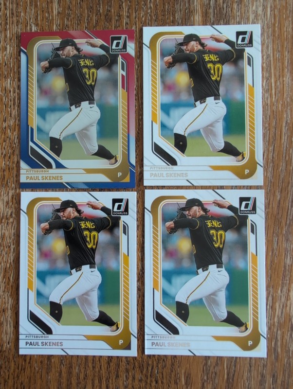 2026 Panini Donruss Red Blue Parallel Paul Skenes And Base X3 Lot