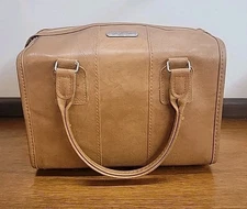 Vtg Samsonite Cordoba Brown Leather Carry On Bag Luggage Suitcase 12.5"x7.5"x10"