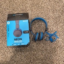 JLab Wireless Over-Ear Headphones Bluetooth Black Blue