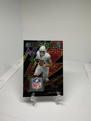 2025 Panini Select Football Black Laundry NFL Shield Trey McBride #SPK-TME