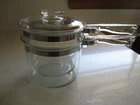 PYREX 1-1/2 Qt Glass Double Boiler 6283-L 6283-U 6283-C *Excellent Original Set*