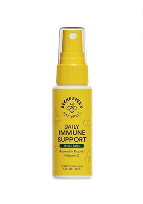 1.5 Oz Beekeepers Naturals Propolis Immune Spray with Vitamin C Honey EXP 06/28