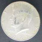 1967 Kennedy Half Dollar Circulated 40% Silver
