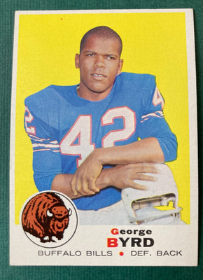 1969 GEORGE BYRD FOOTBALL CARD TOPPS #173 BUFFALO BILLS NM/MT