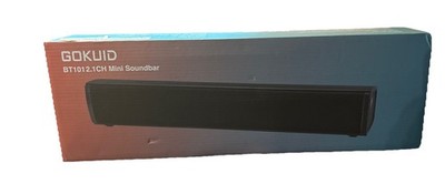 GOKUID BT101 Mini Soundbar 2.1CH Bluetooth Speaker Compact TV PC Sound Bar New
