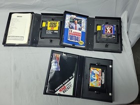 SEGA GENESIS MODEL 1601 16 BIT GAME CONSOLE BUNDLE + CONTROLLER CABLES & 8 GAMES