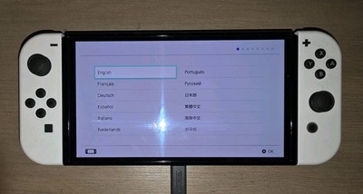 Nintendo Switch OLED - White Console - Dock And Cables
