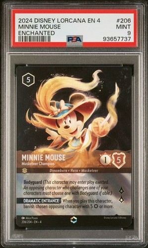 Minnie Mouse - Musketeer Champion graded PSA 9 for sale on eBay