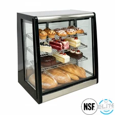 24" Refrigerated Countertop Bakery Showcase Flat Glass Display Case NSF ETL
