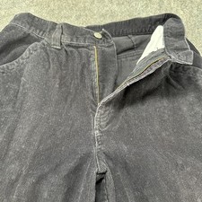 VINTAGE CXS 21 Pants Boy 16 Black Cargo Corduroy Baggy Skater Cotton Utility 90s