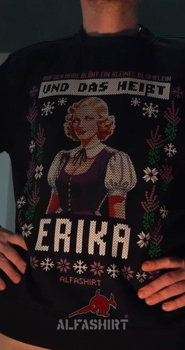 X-MAS Erika chanson de marche Noël chanson opérateur Ugly Christmas pull #47094 - Photo 3/4