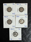 Lot of 5 90% SILVER Roosevelt Dimes