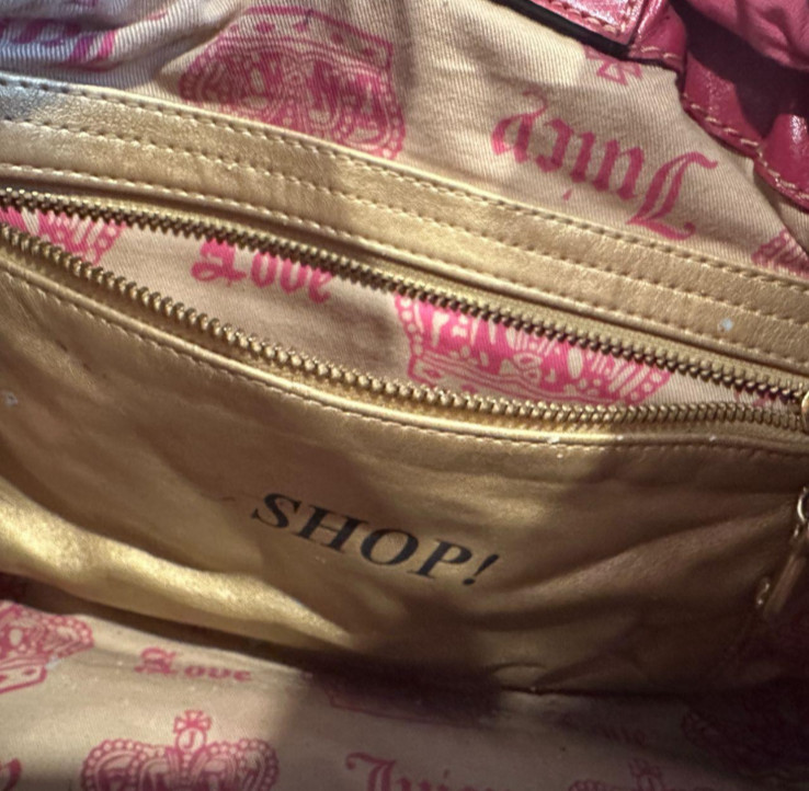 Juicy Couture Vintage Daydreamer Velour Bag Hot Barbie Pink Y2K image 7