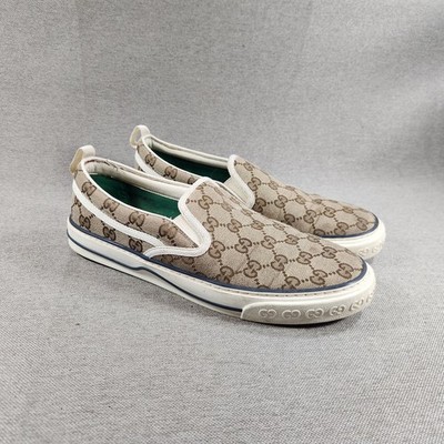 Men’s Gucci tennis 1977 slip on sneakers GG canvas size 13 made in Italy Gucci Tennis 1977 Slip on | eBay main image 2