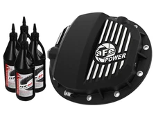 46-71141B aFe POWER Pro Series Rear Differential Cover Black w/ Machined Fins & 