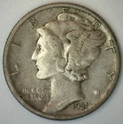 1931 D Silver Mercury Dime Extra Fine Circulated 10 Cent Denver Mint XF