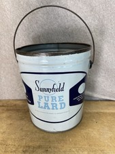 Sunnyfield Pure Lard Vtg Tin No Cover