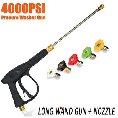 #ad High Pressure 4000PSI Car Power Washer Gun Spray Wand Lance Nozzle and Hose Kit $25.99