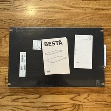 IKEA BESTÅ Besta Scaffale Nero Marrone BB 22x14 1/8" 402.955.28 Nero con Ferramenta