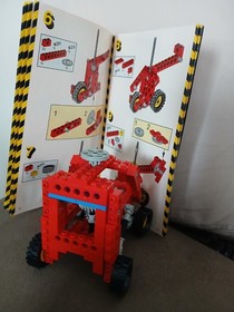 LEGO 8024 Technic Universal Building Set Completed Red Vehicle And Manual 