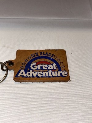 Very hard to find Great Adventure leather key chain