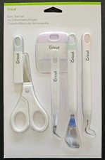 Cricut Basic Tool Set 2006695: Spatula, Weeder, Scraper, Scissors, Tweezers