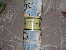 Luxury Mink Carpet Runner Blue Flowers 2'x8' Soft Rug