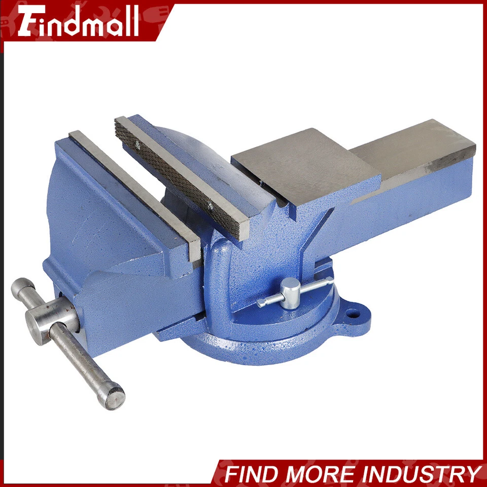 8-дюймовые механические настольные тиски Findmall зажим для пресса поворотное основание тяжелое - Изображение 4 из 4