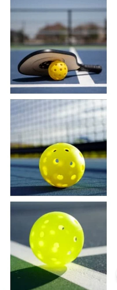 40-Hole Durable Pickleball Balls Set of 12 with Carry Bag - Yellow - Fast Shipping 40-Hole Durable Pickleball Balls Set of 12 with Carry Bag - Yellow - Fast Shipping