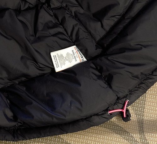 1 Owner Ladies Women's SUPERDRY Medium Black Pink Parka N3-B Type Real Down M - Picture 6 of 6