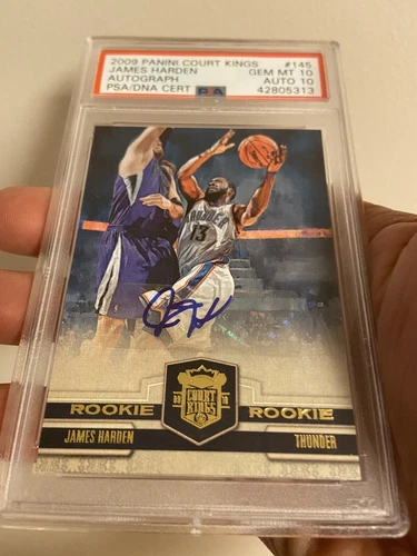 2009 Panini Court Kings James Harden Auto #/649 PSA 10/10 PRISTINE POP 3! RC