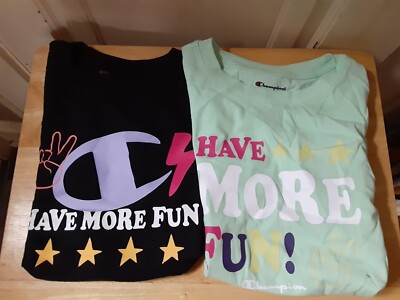 Champion (TWO) Girls T-Shirts Large (14)   NEW WITH TAGS