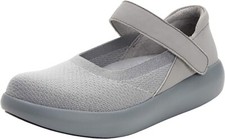 Alegria OLIVIA Mary Jane Adjustable Nursing Comfort Shoes Dove Vegan Leather New
