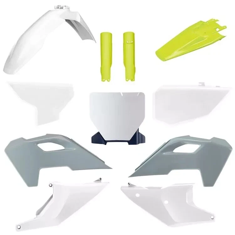 KIT PLÁSTICO HUSQVARNA TC125 TC250 OEM POLISPORT BLANCO GRIS OEM 2023-2024 Foto 2 de 4